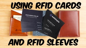 RFID Shielding Cards and Sleeves - BLACK